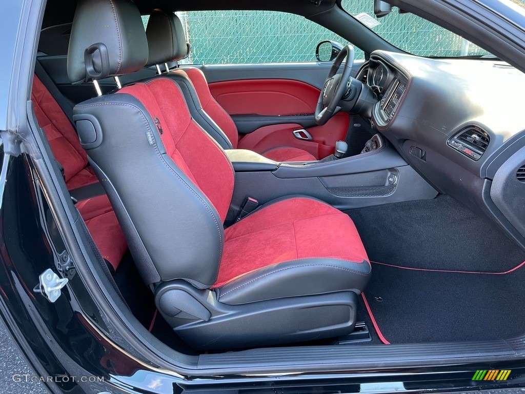 Black/Ruby Red Interior 2021 Dodge Challenger R/T Scat Pack Photo #140626889