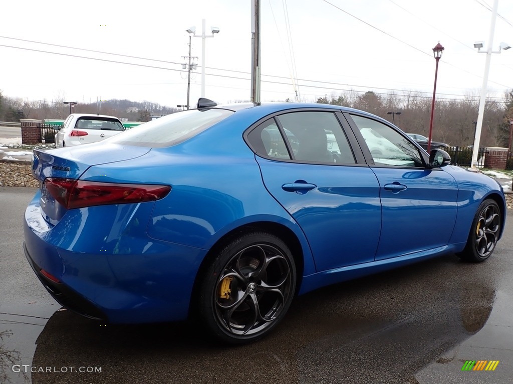 2021 Giulia TI Sport AWD - Misano Blue Metallic / Black photo #5