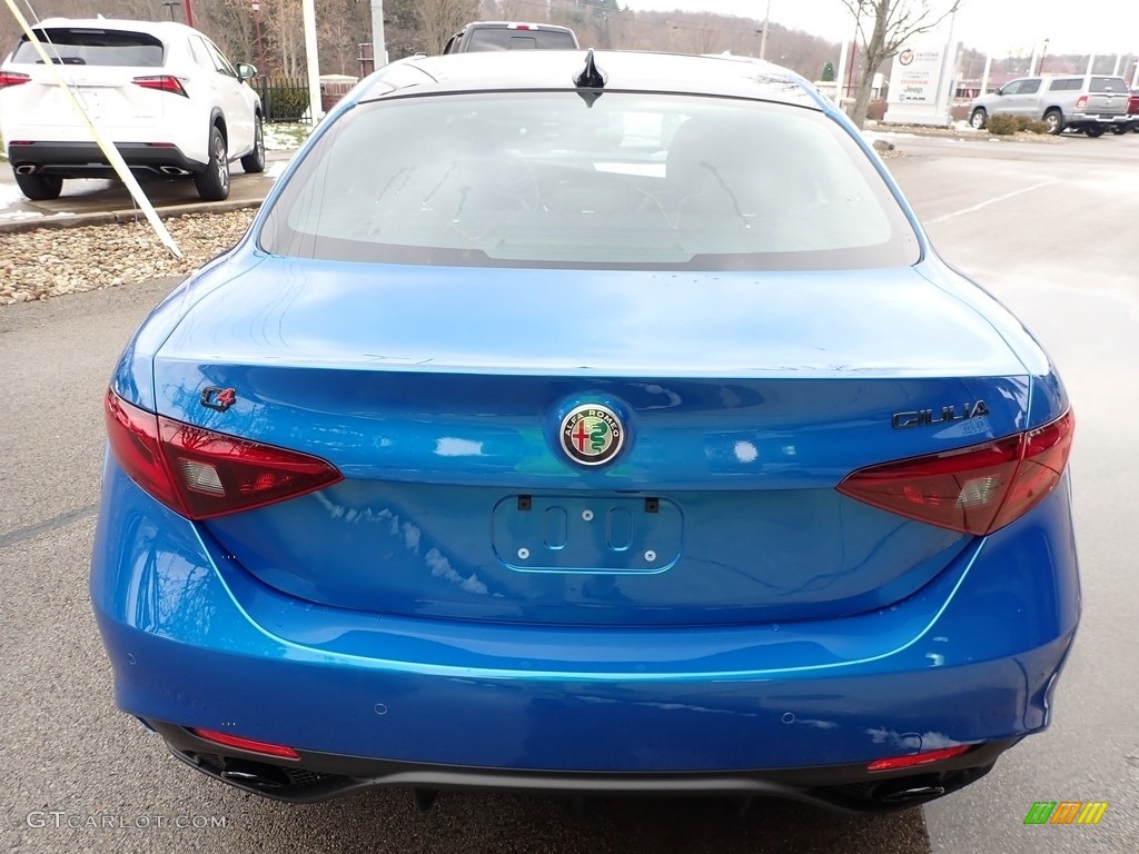 2021 Giulia TI Sport AWD - Misano Blue Metallic / Black photo #6