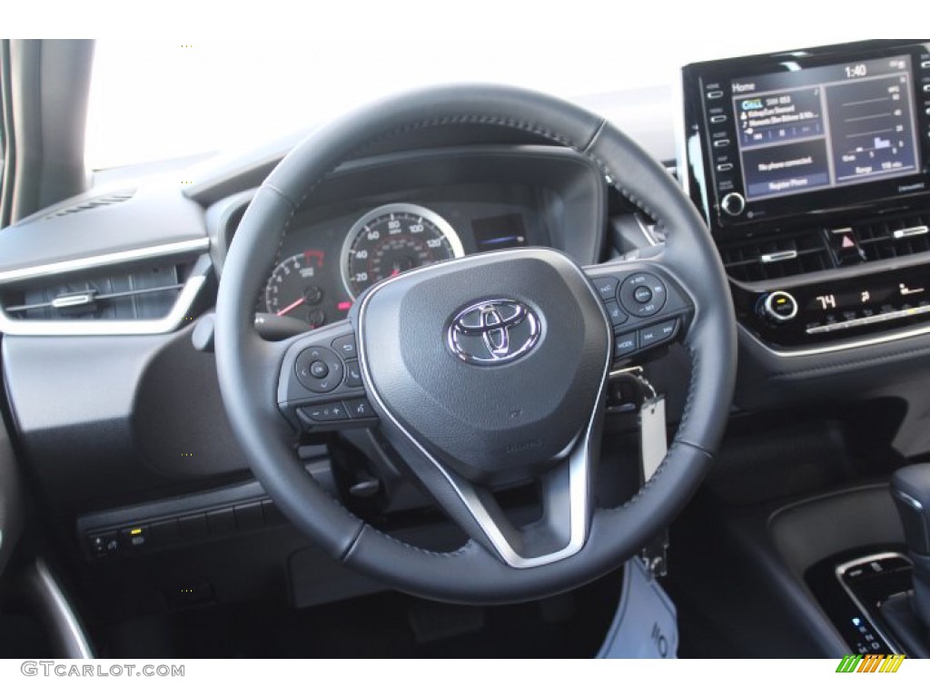 2021 Toyota Corolla SE Black Steering Wheel Photo #140628761