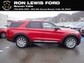 2021 Rapid Red Metallic Ford Explorer Limited 4WD  photo #1