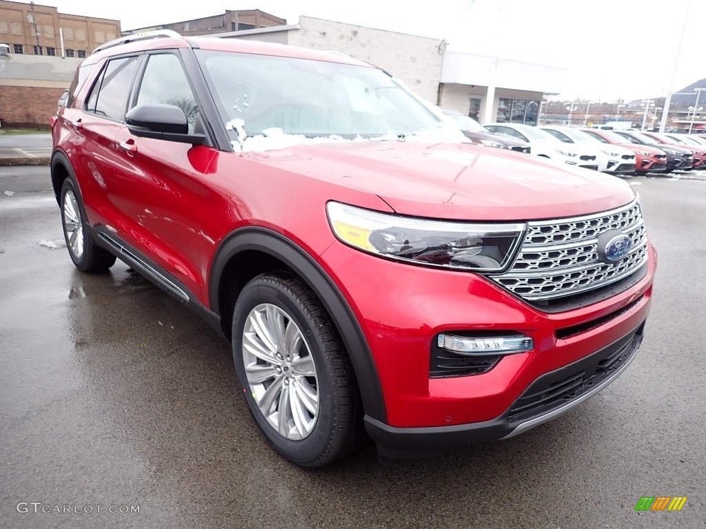 Rapid Red Metallic 2021 Ford Explorer Limited 4WD Exterior Photo #140628974