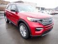 2021 Rapid Red Metallic Ford Explorer Limited 4WD  photo #3