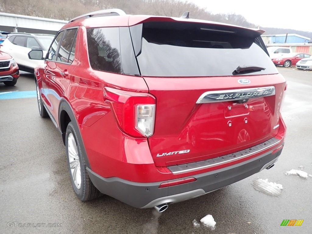 2021 Explorer Limited 4WD - Rapid Red Metallic / Ebony photo #7