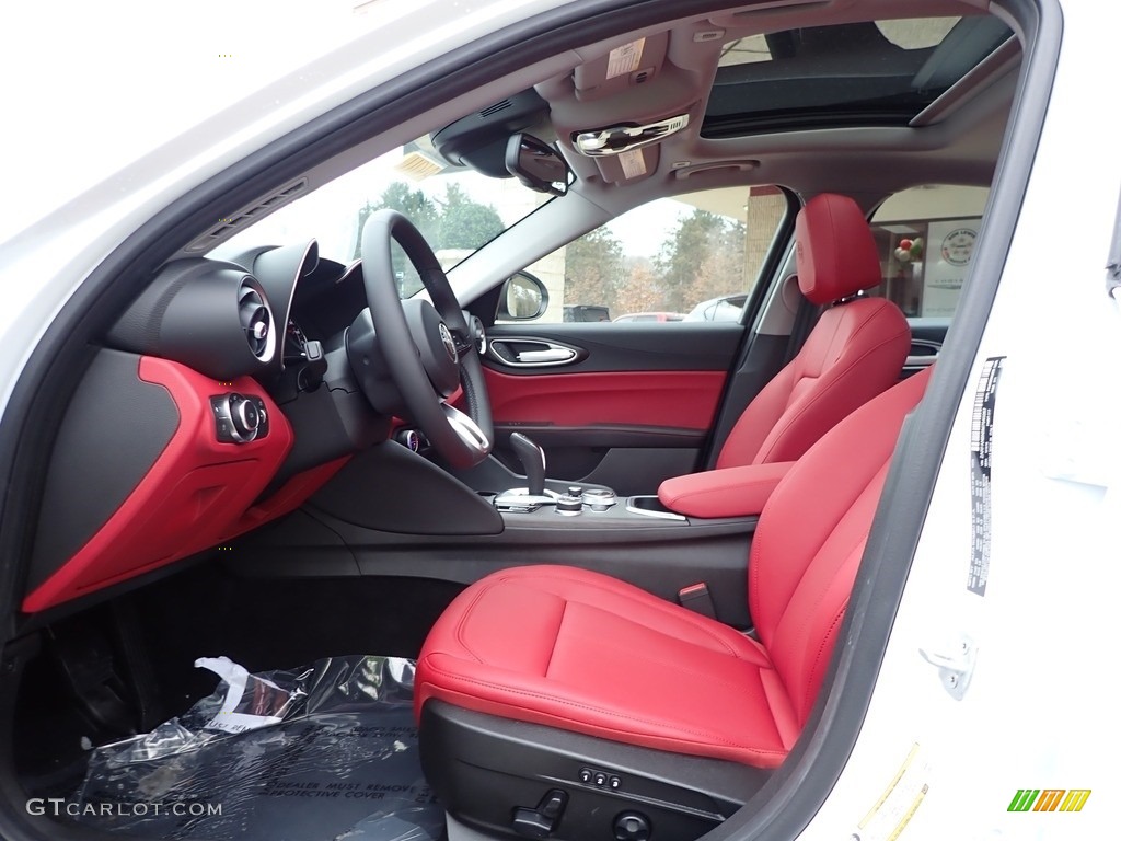 Black Interior 2021 Alfa Romeo Giulia TI AWD Photo #140629199