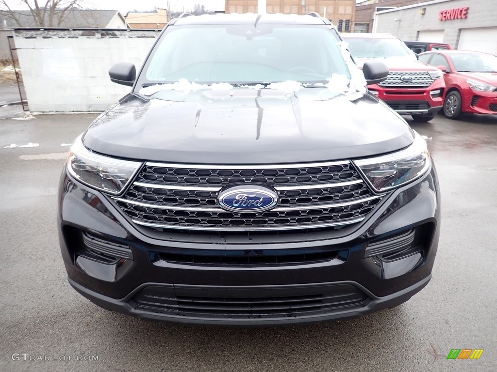 2021 Explorer XLT 4WD - Agate Black Metallic / Ebony photo #4