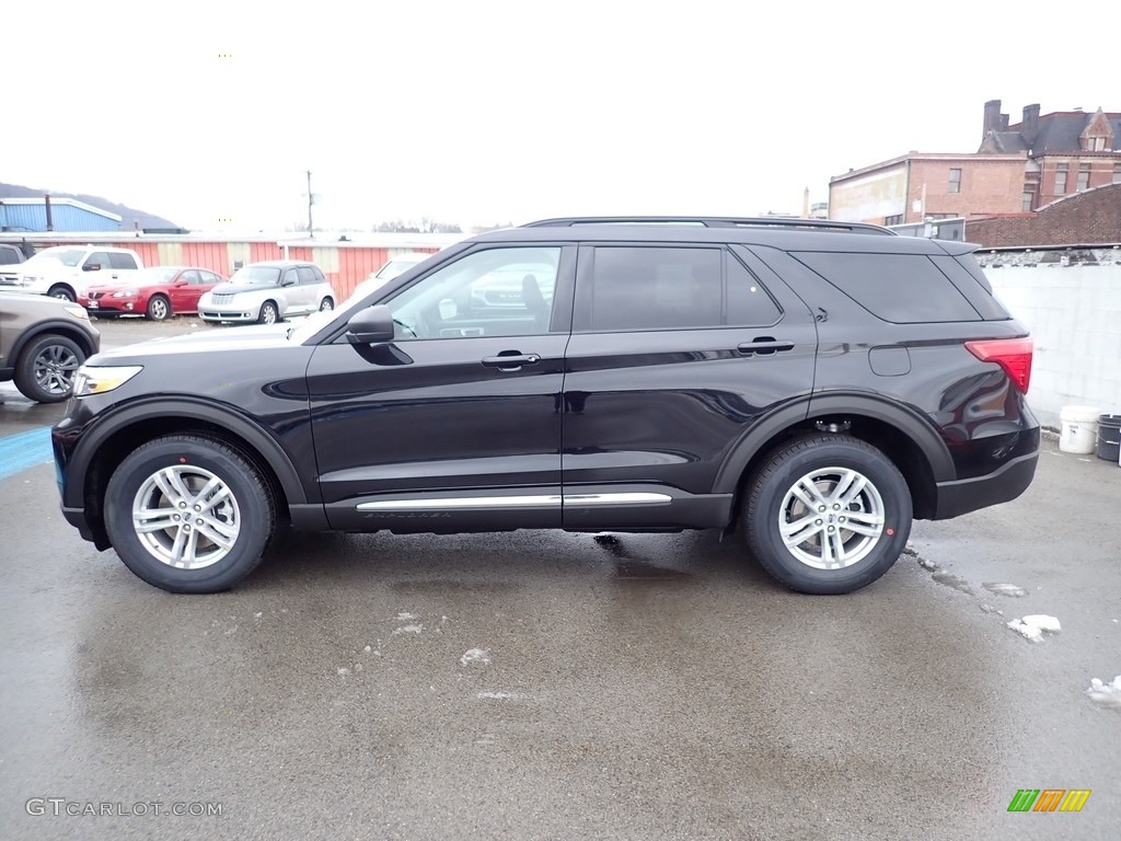 2021 Explorer XLT 4WD - Agate Black Metallic / Ebony photo #6