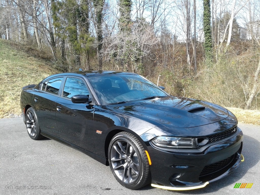 Pitch Black 2021 Dodge Charger Scat Pack Exterior Photo #140629549
