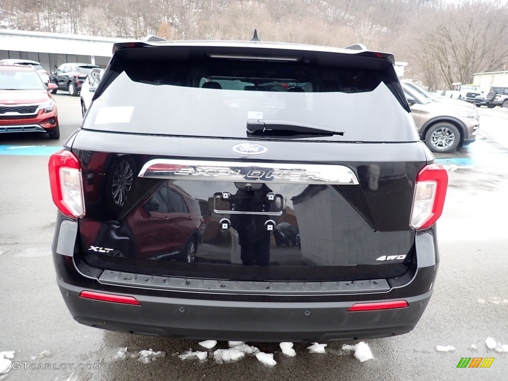 2021 Explorer XLT 4WD - Agate Black Metallic / Ebony photo #8
