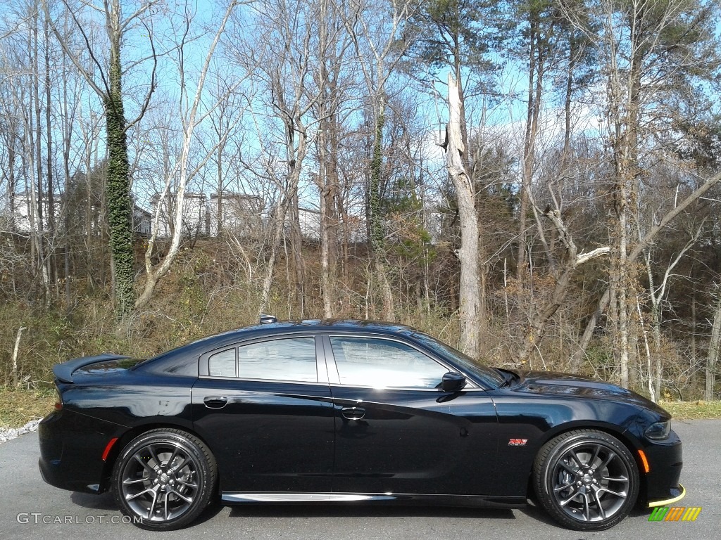 Pitch Black 2021 Dodge Charger Scat Pack Exterior Photo #140629580