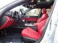 2021 Alfa Romeo Giulia Black/Red Interior Front Seat Photo