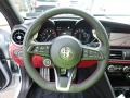 2021 Alfa Romeo Giulia Black/Red Interior Steering Wheel Photo