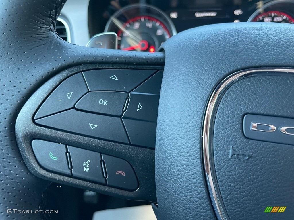 2021 Dodge Charger Scat Pack Black Steering Wheel Photo #140629919