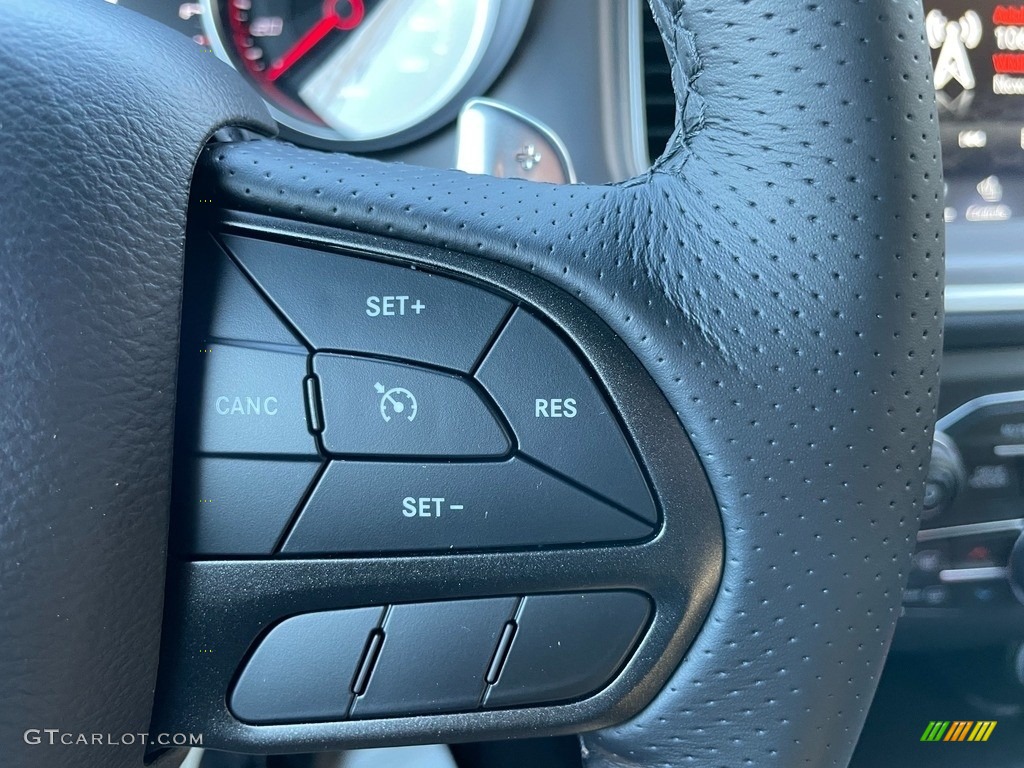 2021 Dodge Charger Scat Pack Black Steering Wheel Photo #140629940