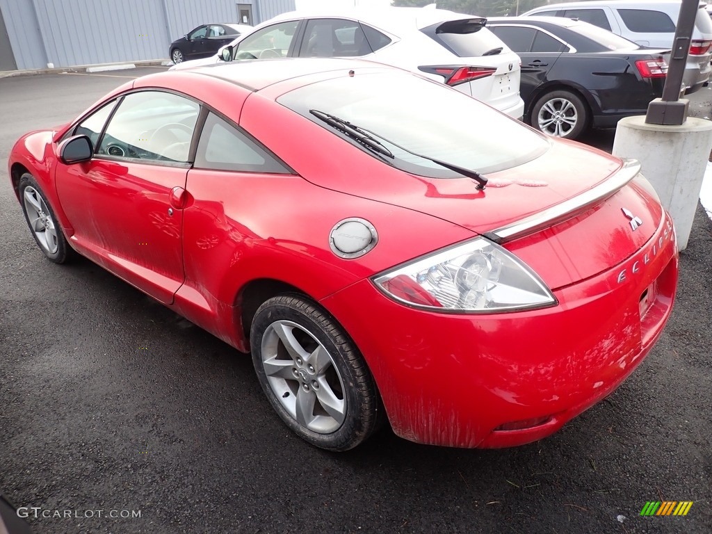 2007 Eclipse GS Coupe - Pure Red / Medium Gray photo #8