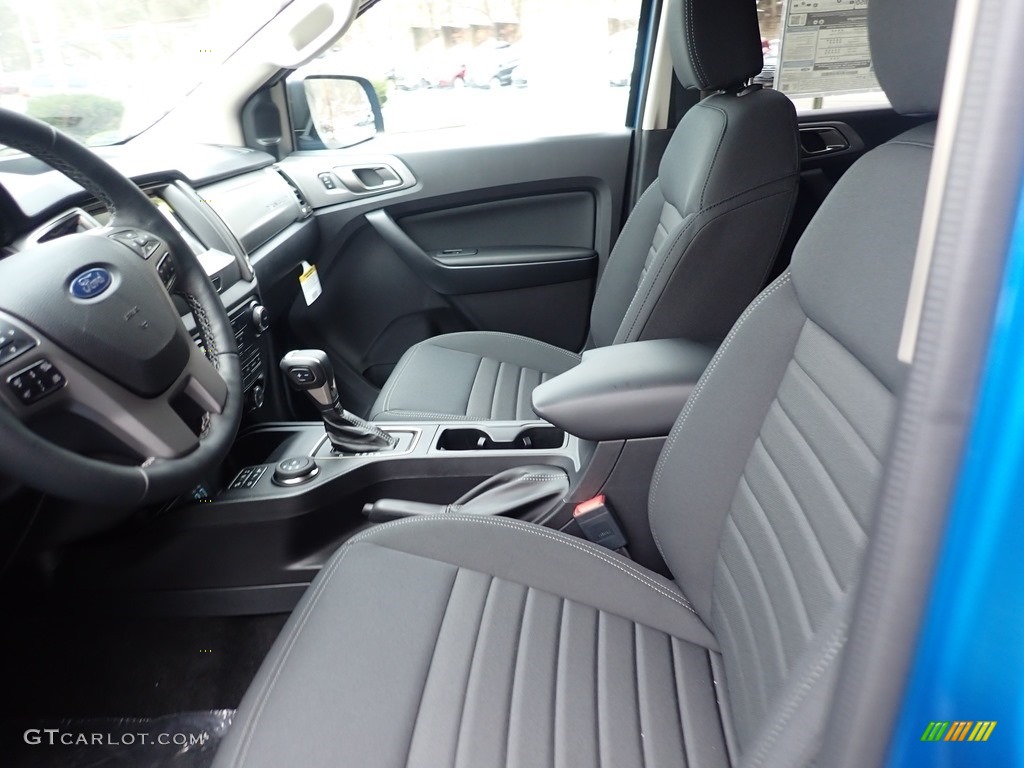 Ebony Interior 2021 Ford Ranger XLT SuperCrew 4x4 Photo #140630486
