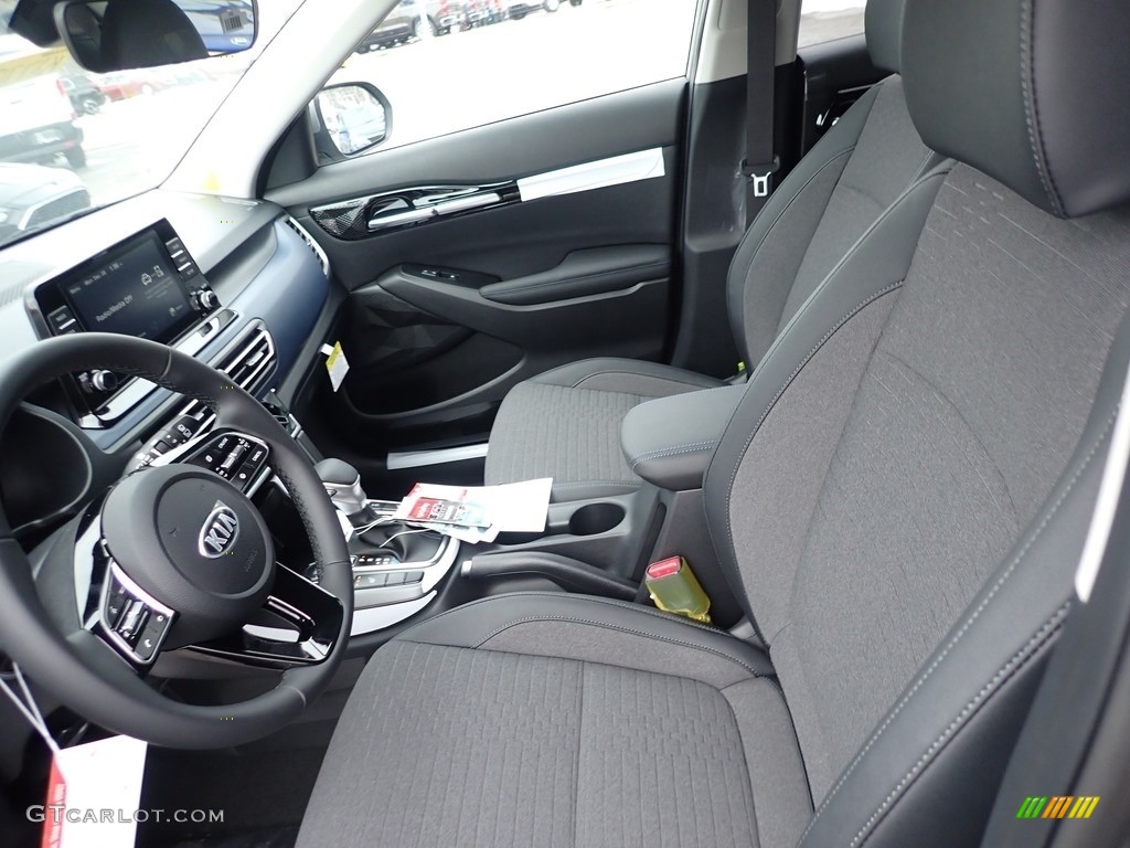 Black Interior 2021 Kia Seltos S AWD Photo #140630906