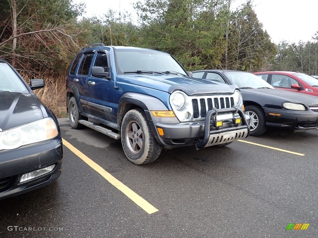 2006 Liberty Sport 4x4 - Atlantic Blue Pearl / Medium Slate Gray photo #1