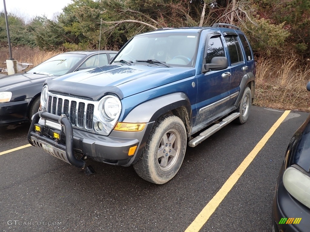 2006 Liberty Sport 4x4 - Atlantic Blue Pearl / Medium Slate Gray photo #5