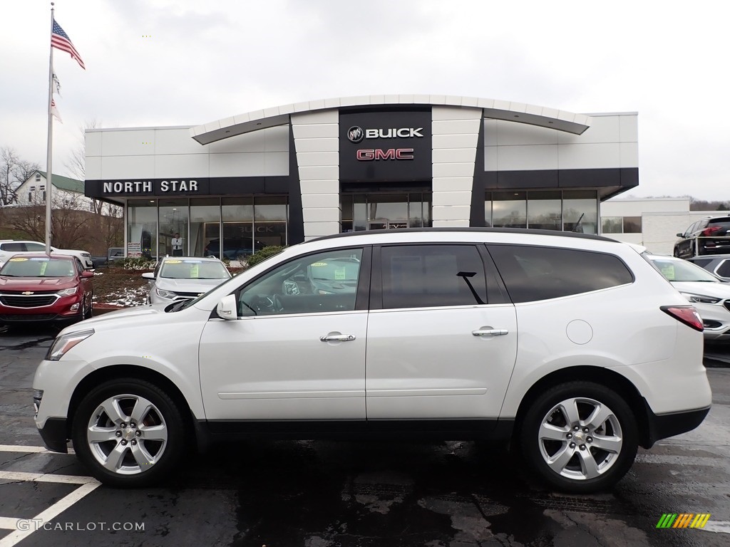 2017 Traverse LT AWD - Iridescent Pearl Tricoat / Ebony photo #13