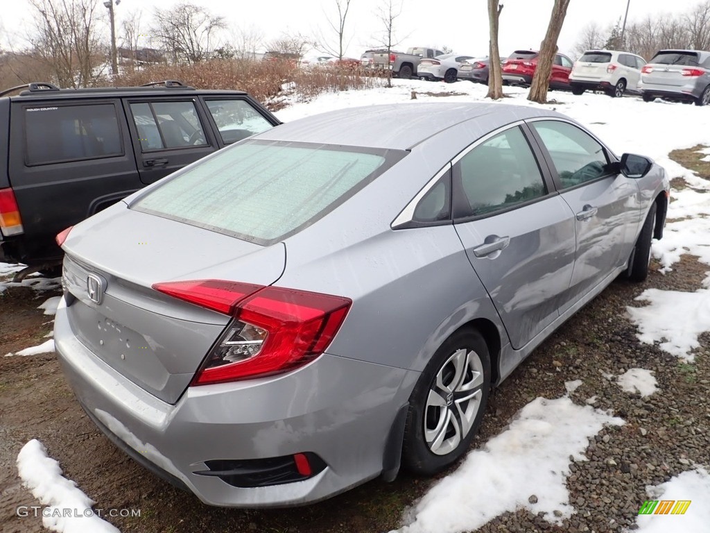 Lunar Silver Metallic 2018 Honda Civic LX Sedan Exterior Photo #140632733