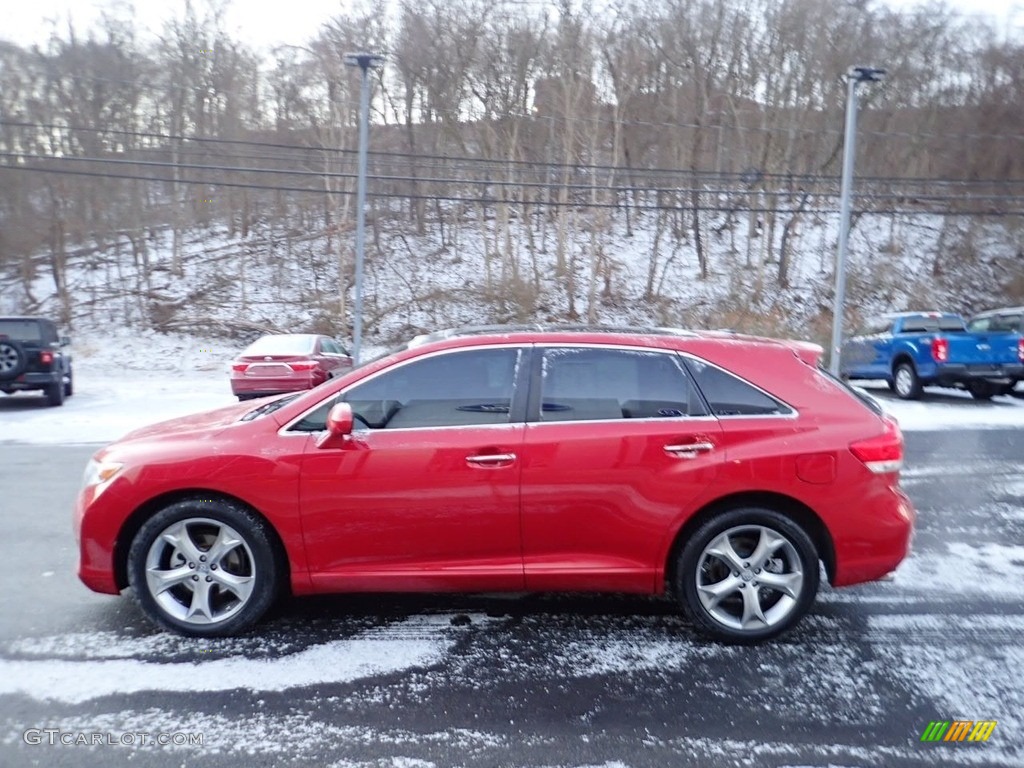 2009 Venza V6 AWD - Barcelona Red Metallic / Ivory photo #6