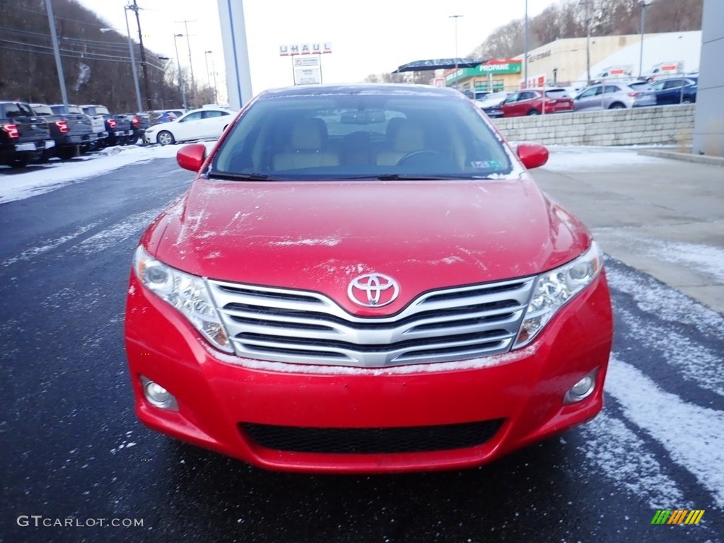 2009 Venza V6 AWD - Barcelona Red Metallic / Ivory photo #8