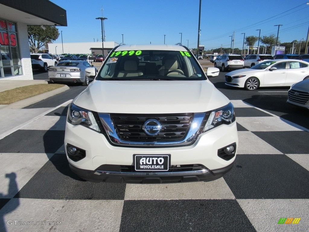 2018 Pathfinder SV - Pearl White / Almond photo #2