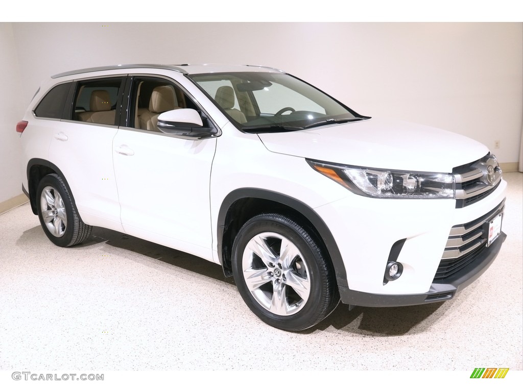 2019 Highlander Limited AWD - Blizzard Pearl White / Almond photo #1