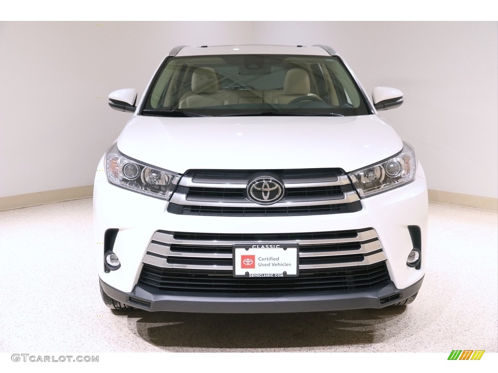 2019 Highlander Limited AWD - Blizzard Pearl White / Almond photo #2