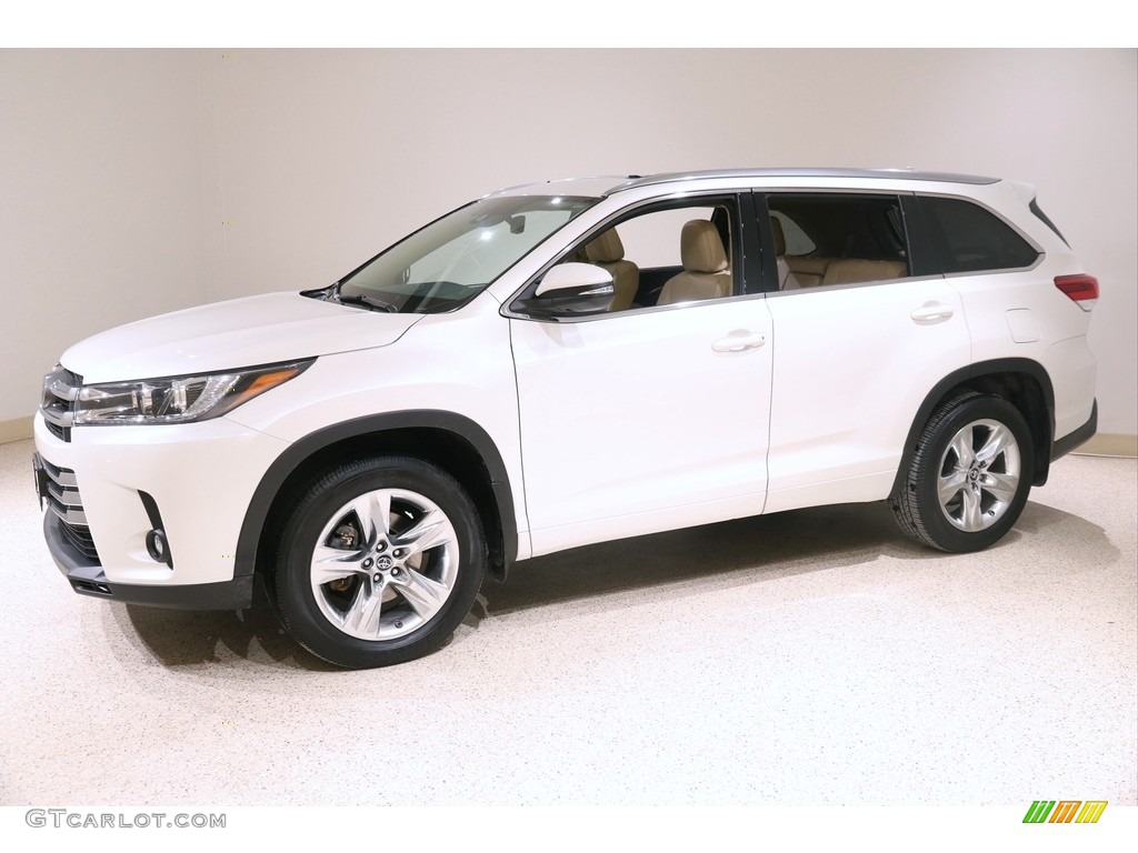 2019 Highlander Limited AWD - Blizzard Pearl White / Almond photo #3