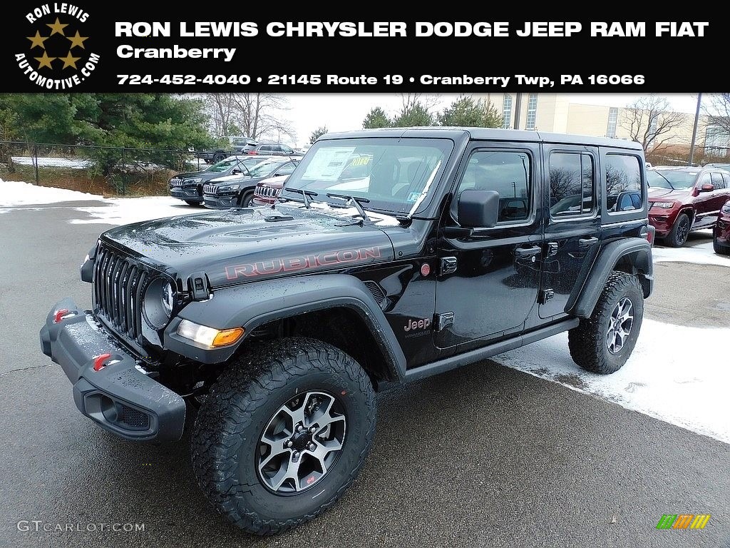 2021 Wrangler Unlimited Rubicon 4x4 - Black / Black photo #1