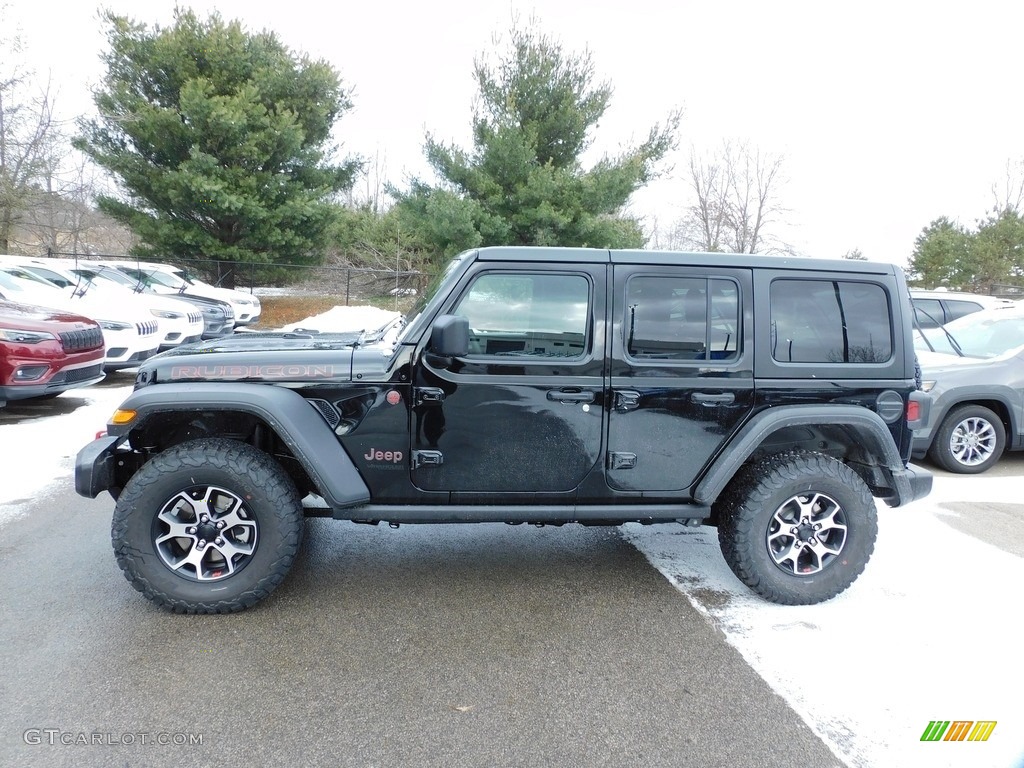 Black 2021 Jeep Wrangler Unlimited Rubicon 4x4 Exterior Photo #140636288