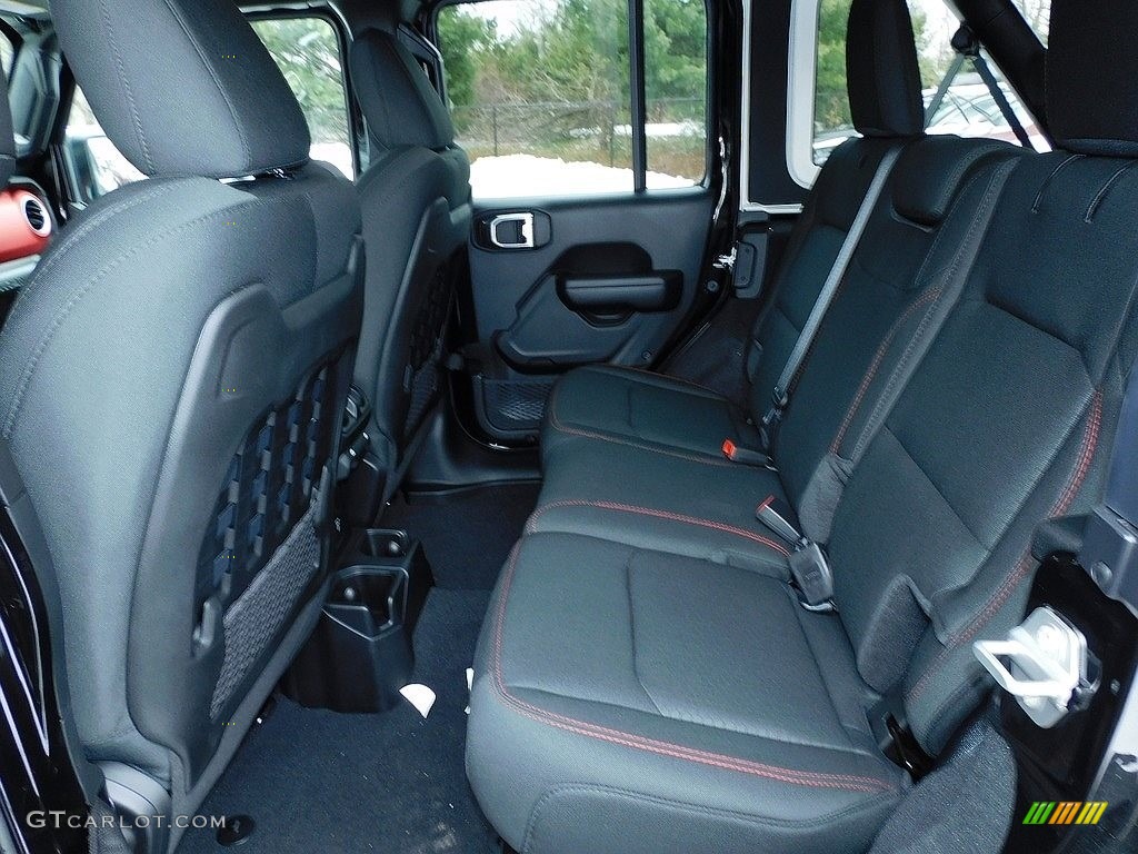 Black Interior 2021 Jeep Wrangler Unlimited Rubicon 4x4 Photo #140636366