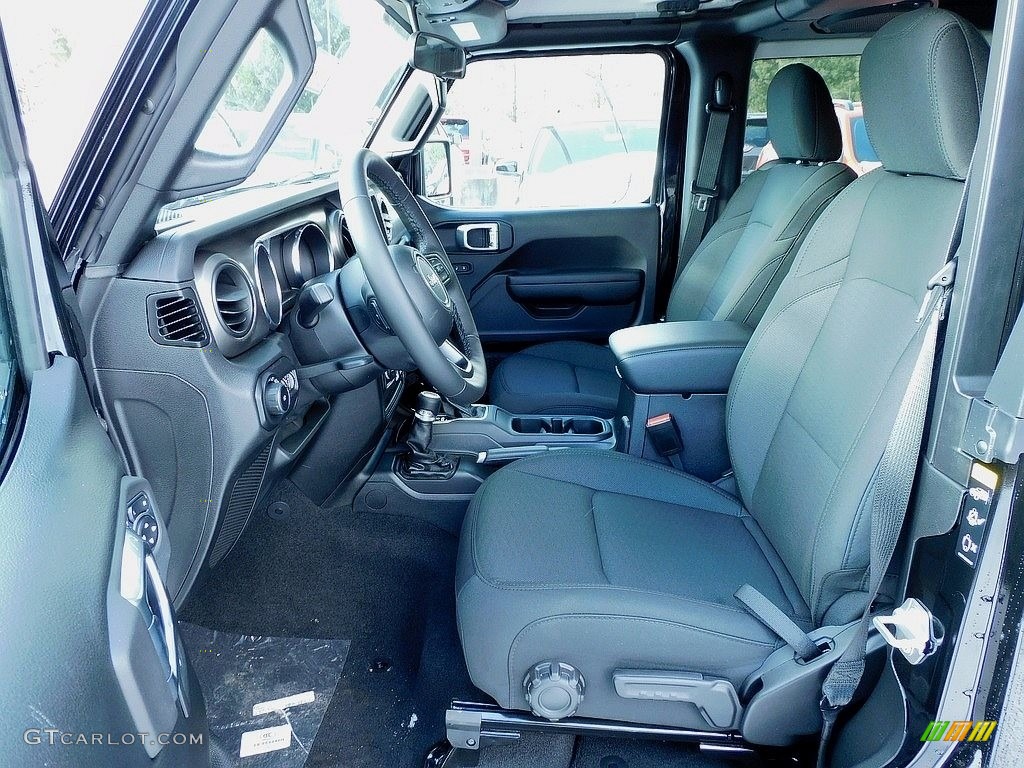 Black Interior 2021 Jeep Wrangler Sport 4x4 Photo #140637659