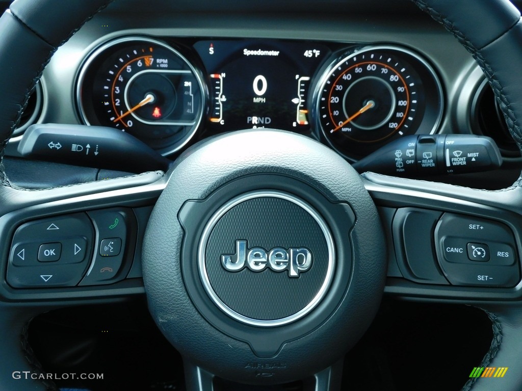 2021 Jeep Wrangler Sport 4x4 Black Steering Wheel Photo #140637827