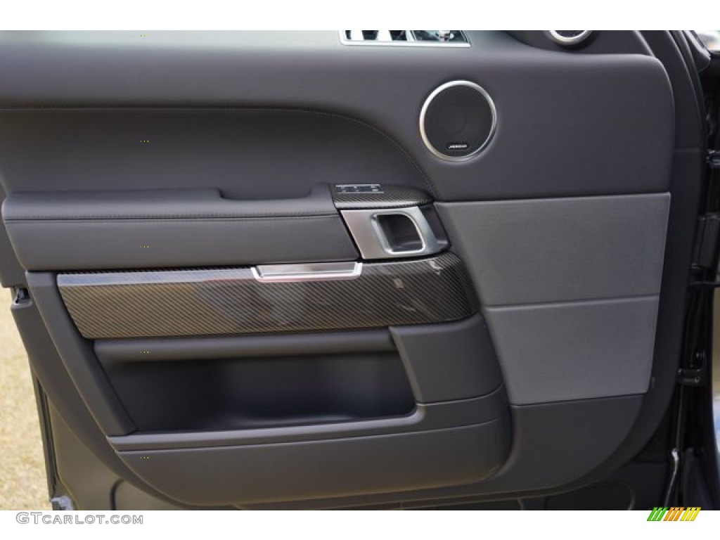 2021 Land Rover Range Rover Sport Autobiography Ebony Door Panel Photo #140638541