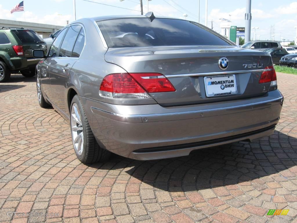 2008 7 Series 750Li Sedan - Sterling Grey Metallic / Black photo #8