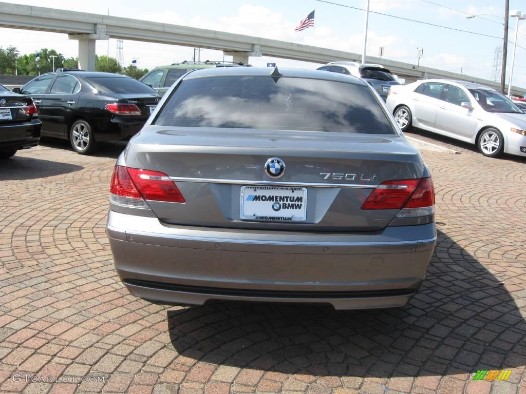 2008 7 Series 750Li Sedan - Sterling Grey Metallic / Black photo #9