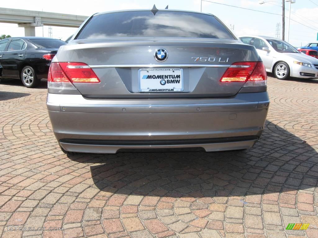 2008 7 Series 750Li Sedan - Sterling Grey Metallic / Black photo #10