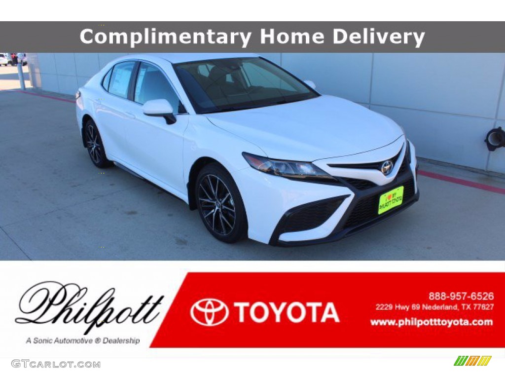 2021 Camry SE - Super White / Black photo #1