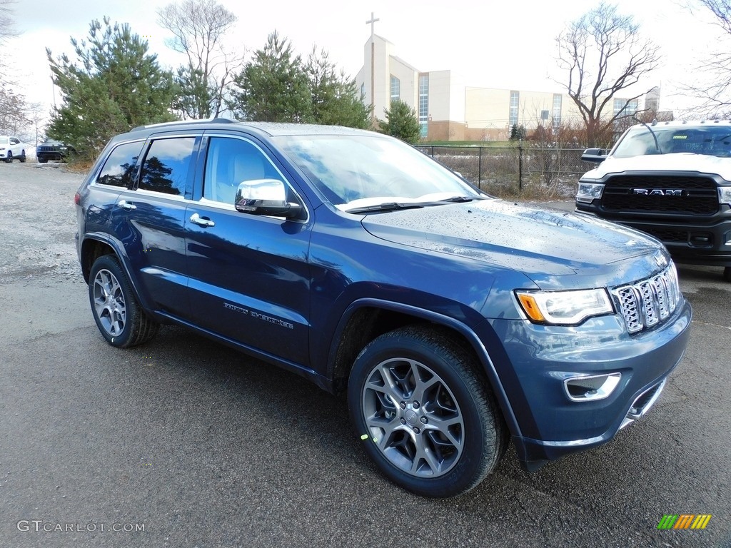 Slate Blue Pearl 2021 Jeep Grand Cherokee Overland 4x4 Exterior Photo #140639981