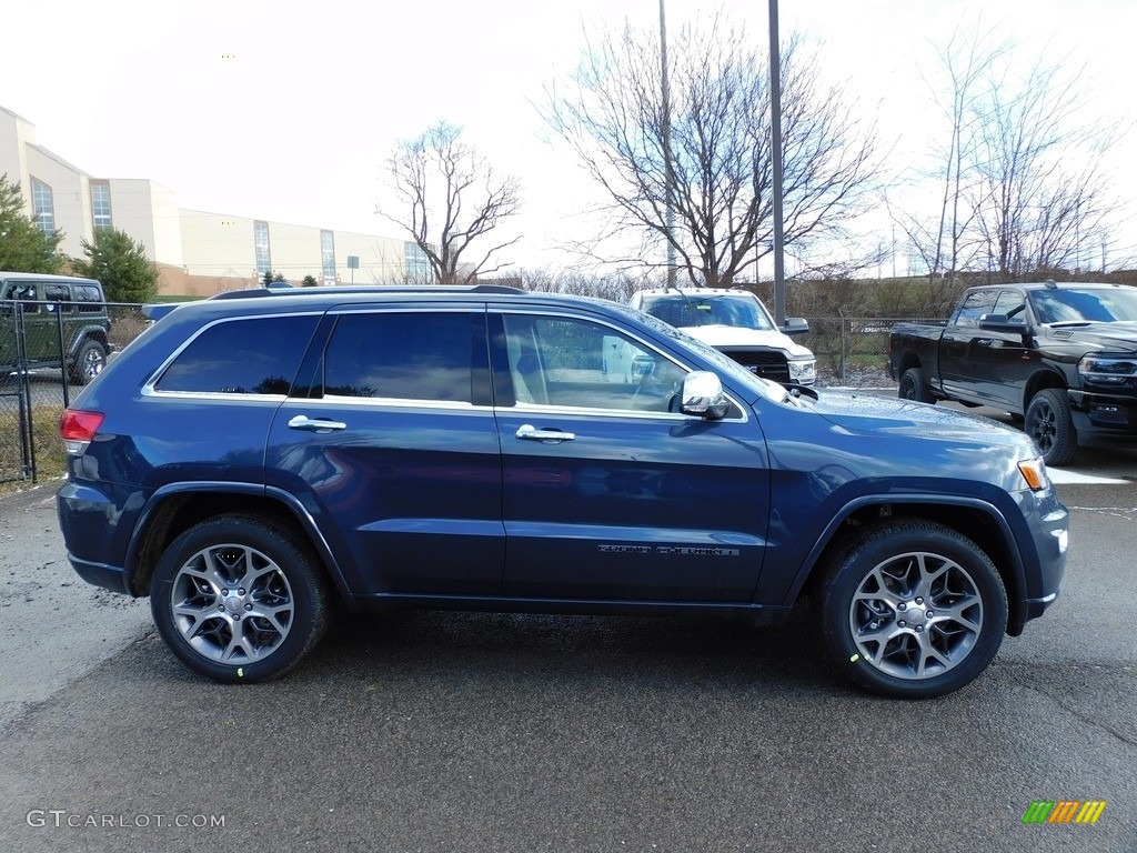 2021 Grand Cherokee Overland 4x4 - Slate Blue Pearl / Light Frost/Brown photo #4