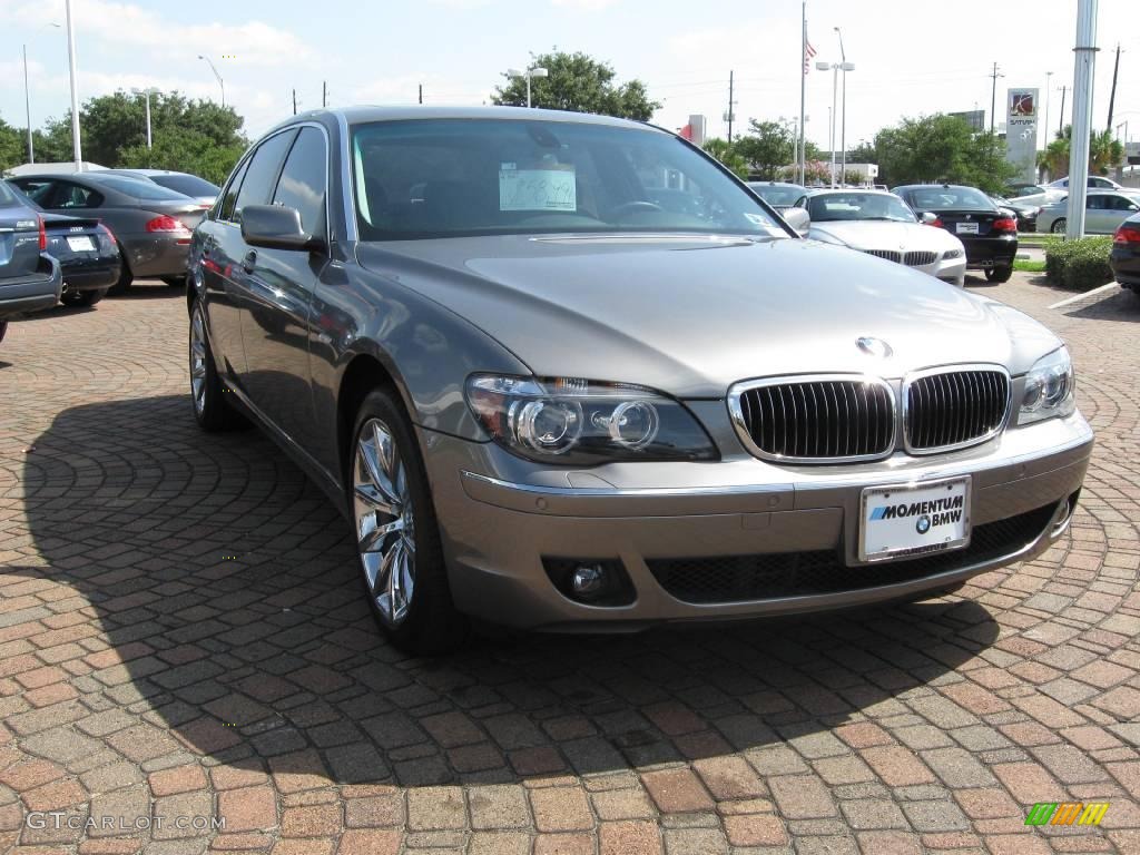 2008 7 Series 750Li Sedan - Sterling Grey Metallic / Black photo #14