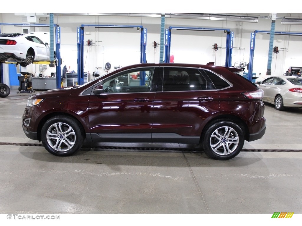 2018 Edge Titanium AWD - Burgundy Velvet / Ebony photo #8