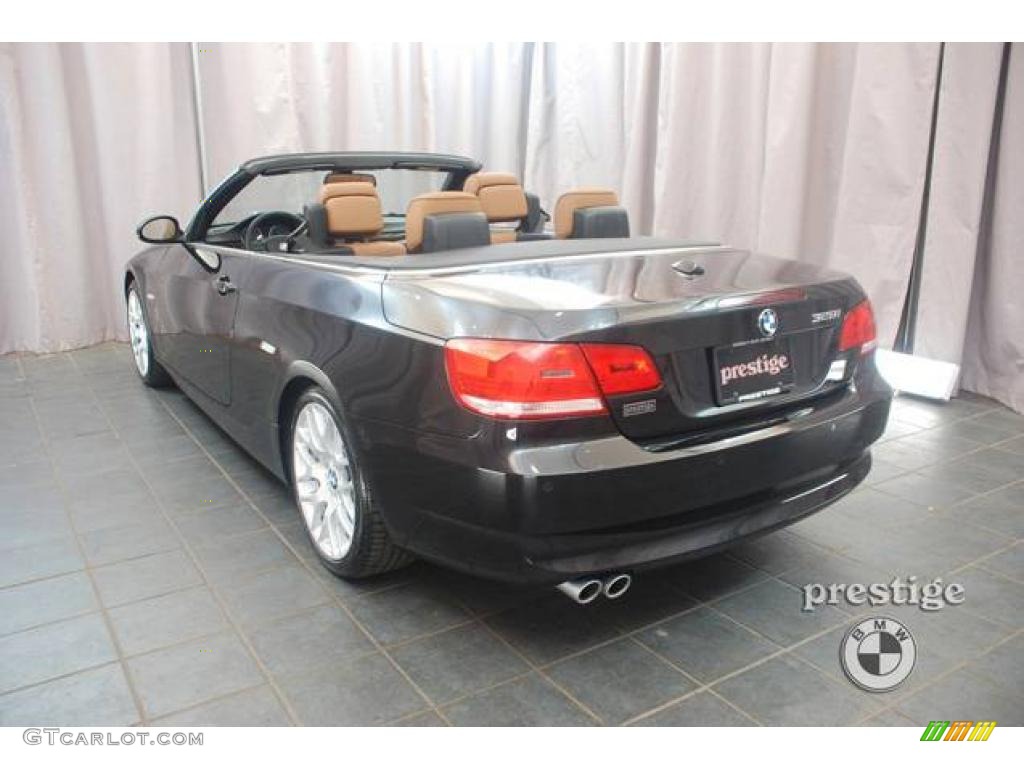 2009 3 Series 328i Convertible - Black Sapphire Metallic / Saddle Brown Dakota Leather photo #3