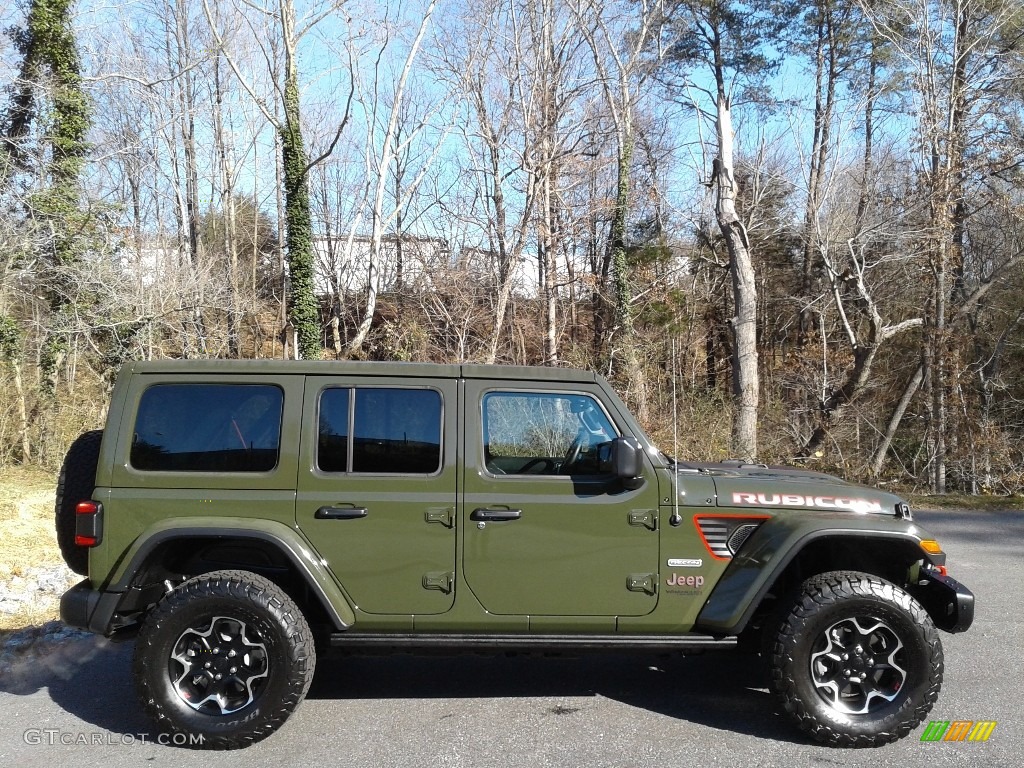 2020 Wrangler Unlimited Rubicon 4x4 - Sarge Green / Black photo #5