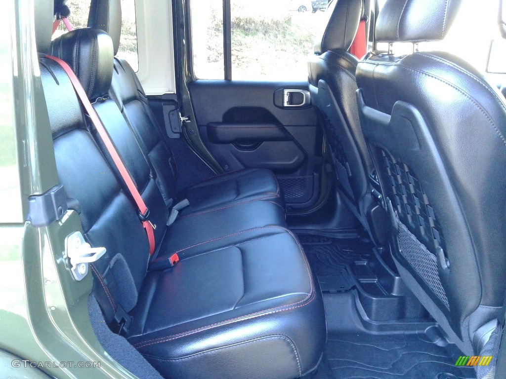 Black Interior 2020 Jeep Wrangler Unlimited Rubicon 4x4 Photo #140643017