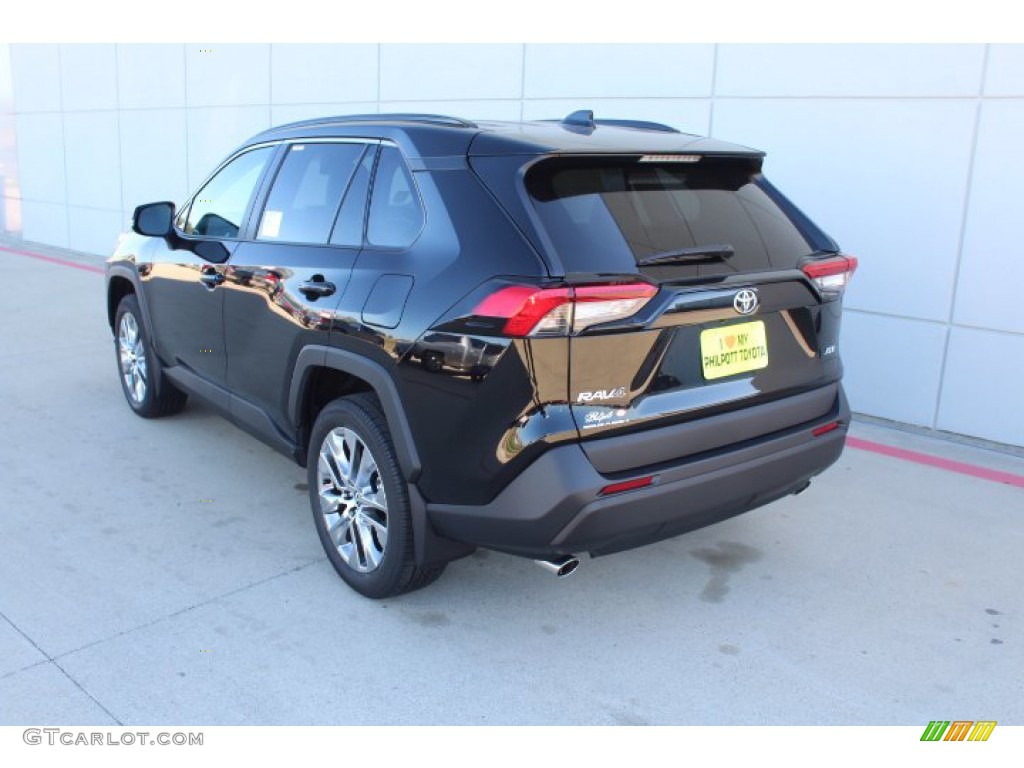 2021 RAV4 XLE Premium - Midnight Black Metallic / Black photo #6