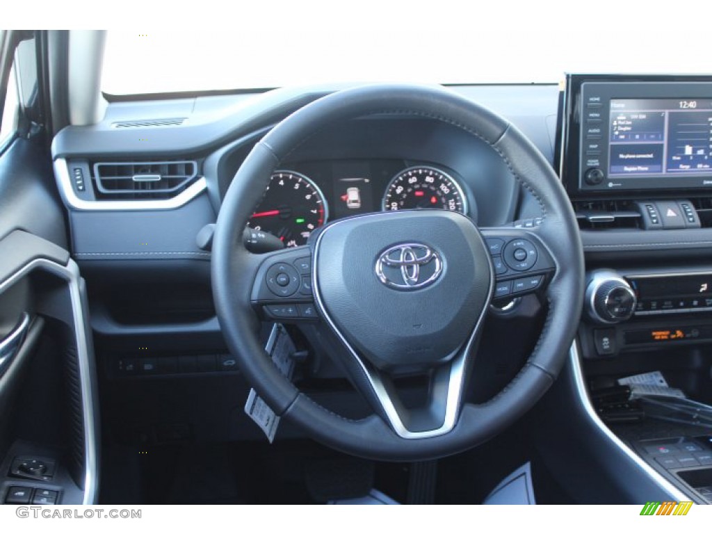 2021 RAV4 XLE Premium - Midnight Black Metallic / Black photo #22